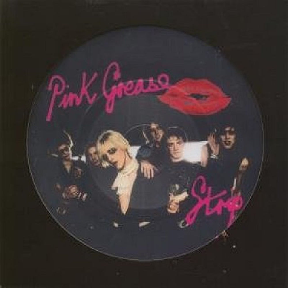 Pink Grease Strip UK 7" vinyl picture disc (7 inch picture disc single) MUTE325