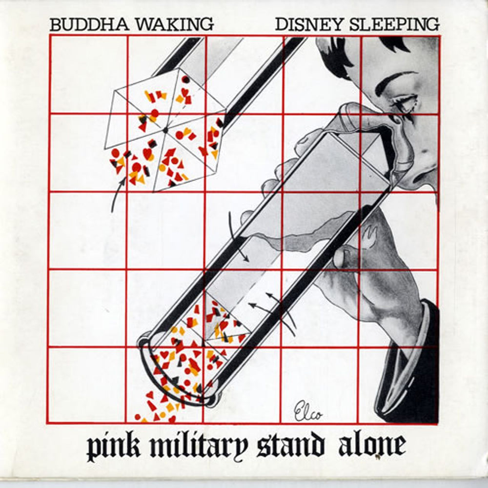 Pink Military Buddha Waking Disney Sleeping UK 7" vinyl single (7 inch record / 45) LT001