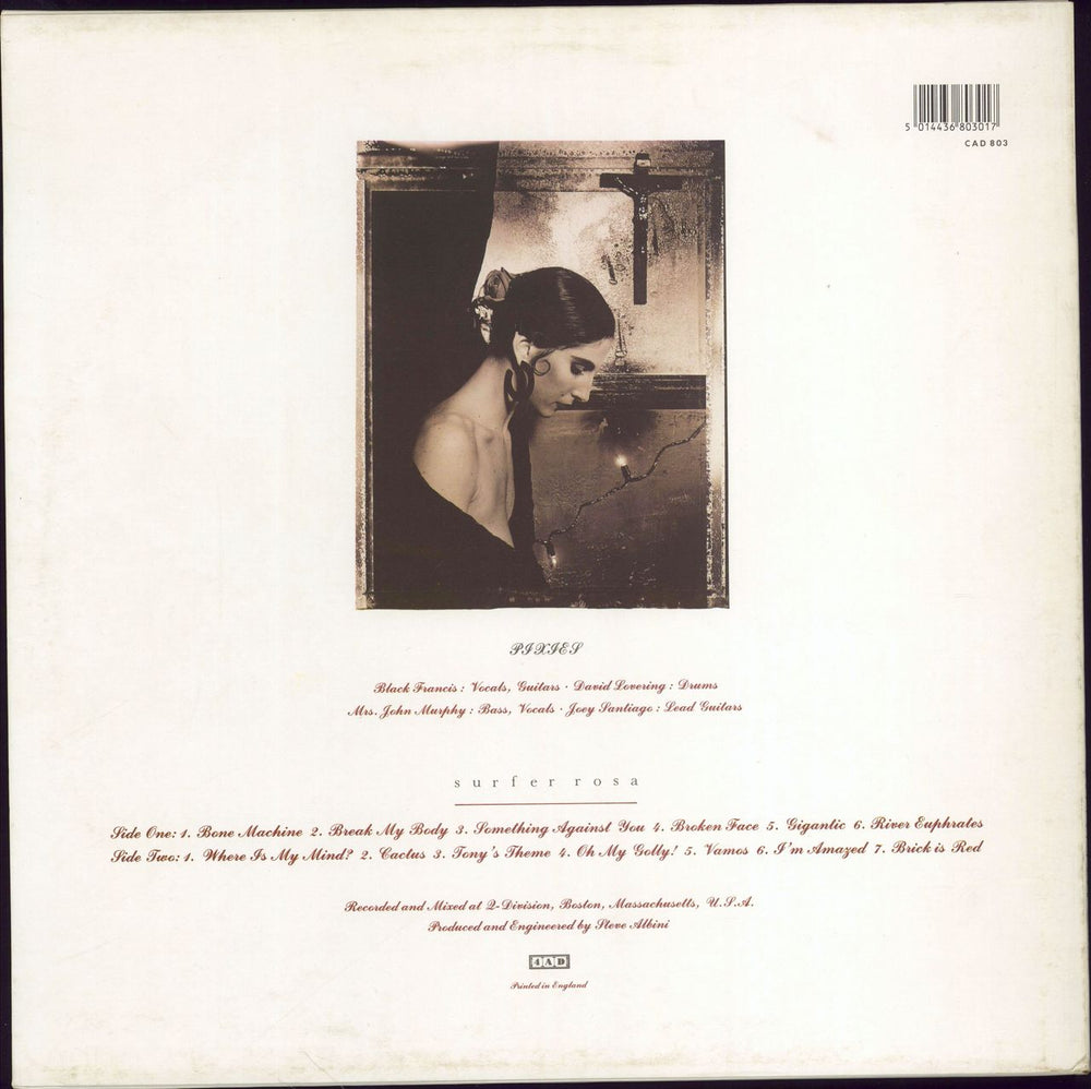 Pixies Surfer Rosa - Smooth sleeve UK vinyl LP album (LP record) 5014436803017