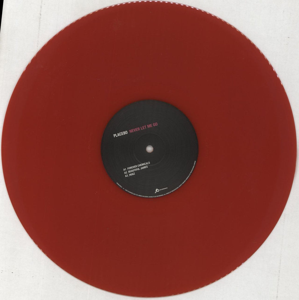 Placebo Never Let Me Go - Transparent Red Vinyl UK 2-LP vinyl record set (Double LP Album) CEB2LNE858255