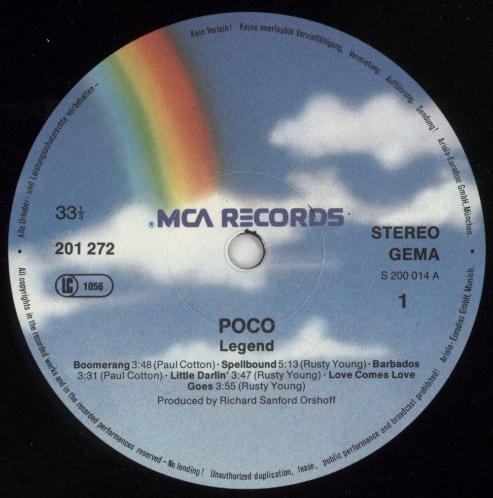 Poco Legend German vinyl LP album (LP record) POCLPLE863932
