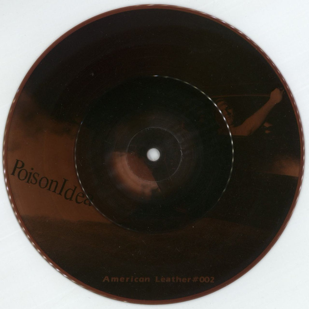 Poison Idea Just To Get Away - Red Tinted US 7" vinyl picture disc (7 inch picture disc single) AL002