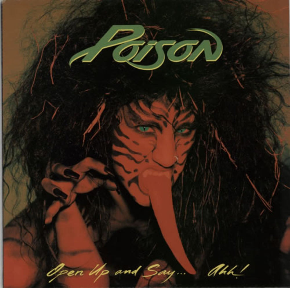 Poison Open Up And Say...Ahh! - 1st UK vinyl LP album (LP record) EST2059