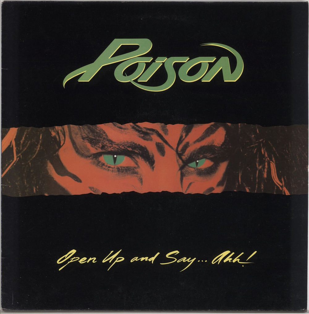 Poison Open Up And Say...Ahh! - 2nd UK vinyl LP album (LP record) EST2059