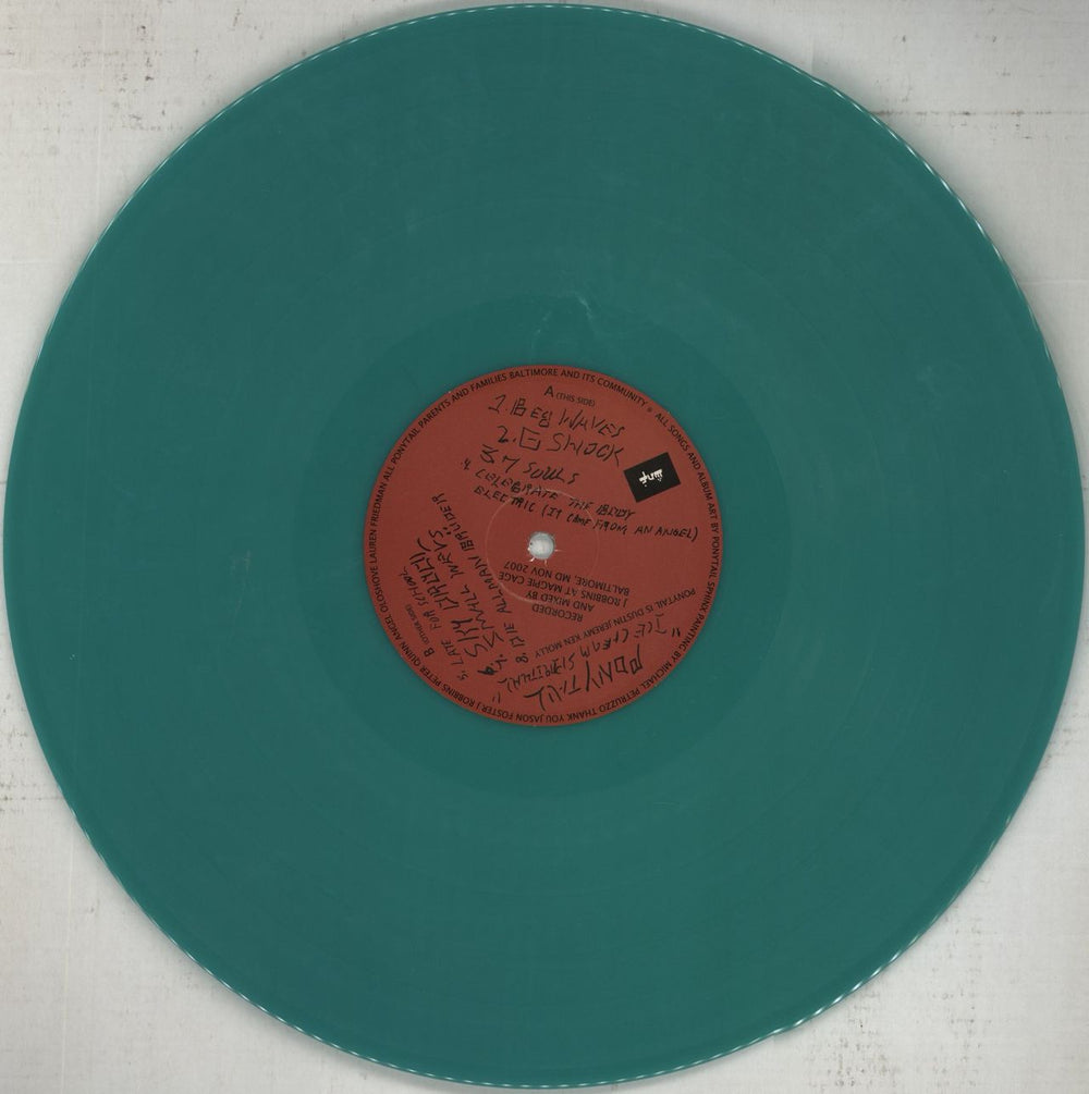 Ponytail Ice Cream Spiritual - Green Vinyl US vinyl LP album (LP record) 8T0LPIC853569