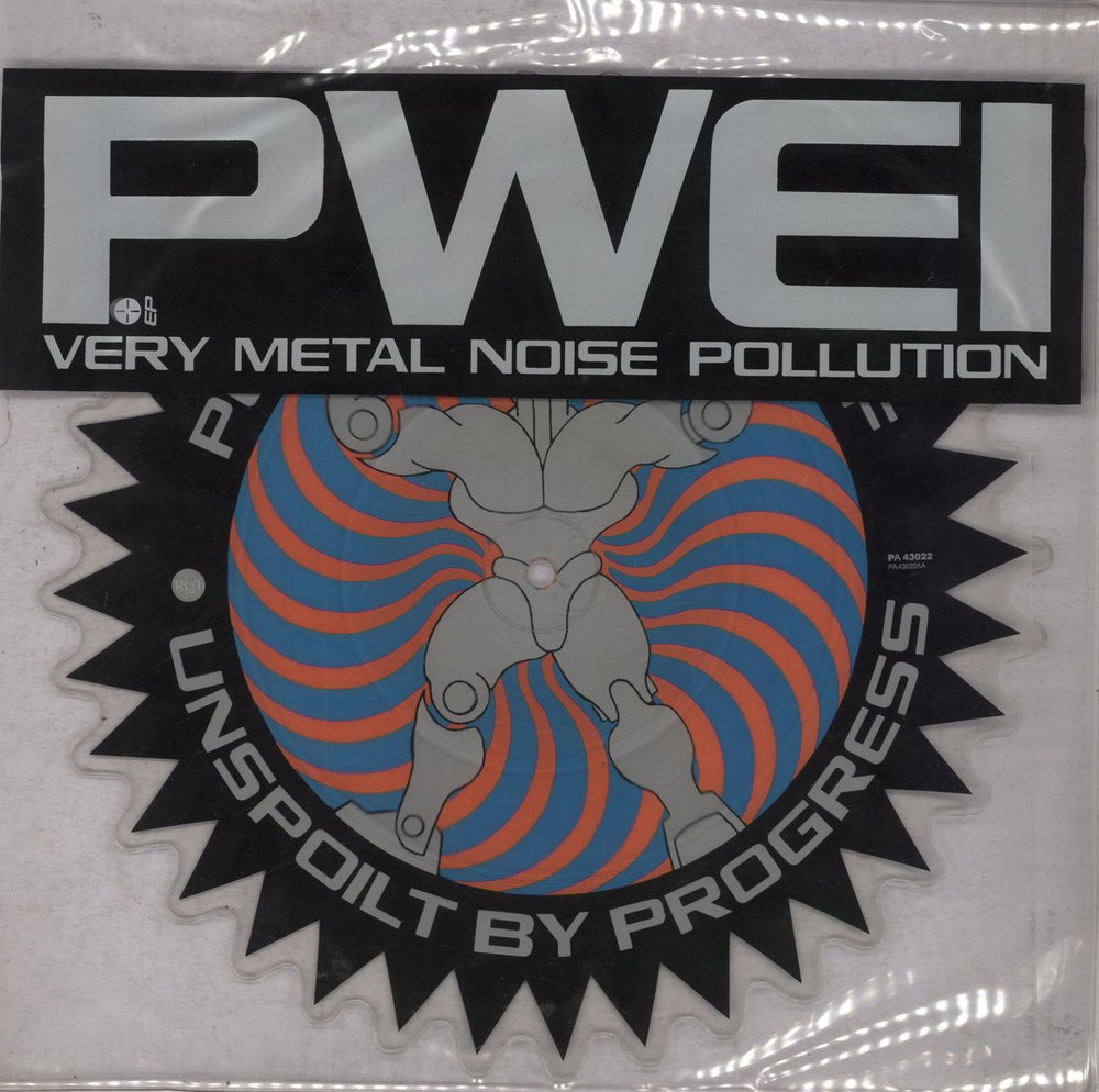 Pop Will Eat Itself Very Metal Noise Pollution EP UK shaped picture disc (picture disc vinyl record) PT43022