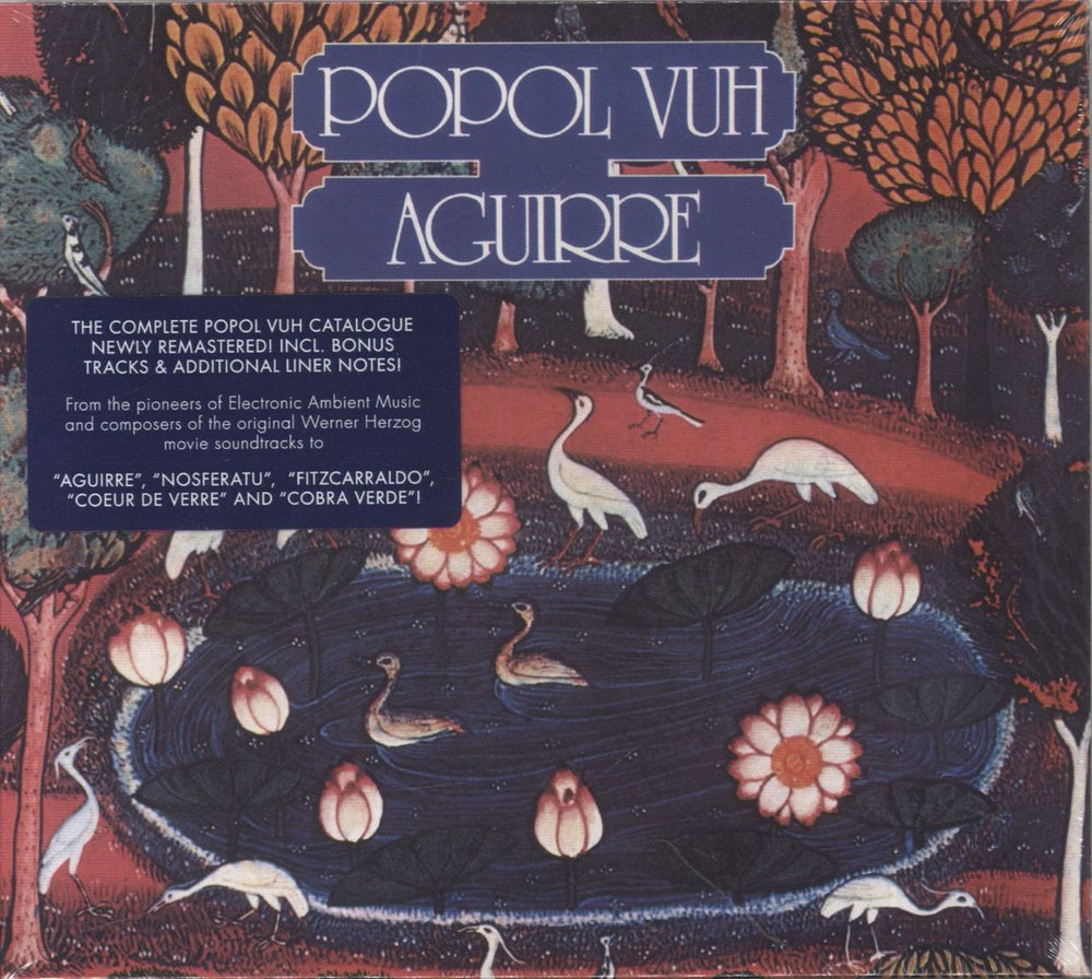 Popol Vuh Aguirre + Hype Sticker - Sealed German CD album (CDLP) 538392292