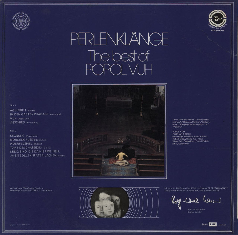 Popol Vuh Perlenklänge - The Best Of Popol Vuh Italian vinyl LP album (LP record)