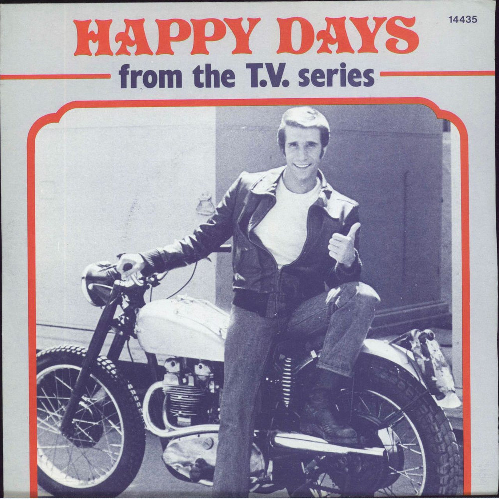 Pratt & McClain Happy Days - Wide Centred + Picture Sleeve Belgian 7" vinyl single (7 inch record / 45) 14435