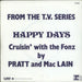 Pratt & McClain Happy Days - Wide Centred + Picture Sleeve Belgian 7" vinyl single (7 inch record / 45)