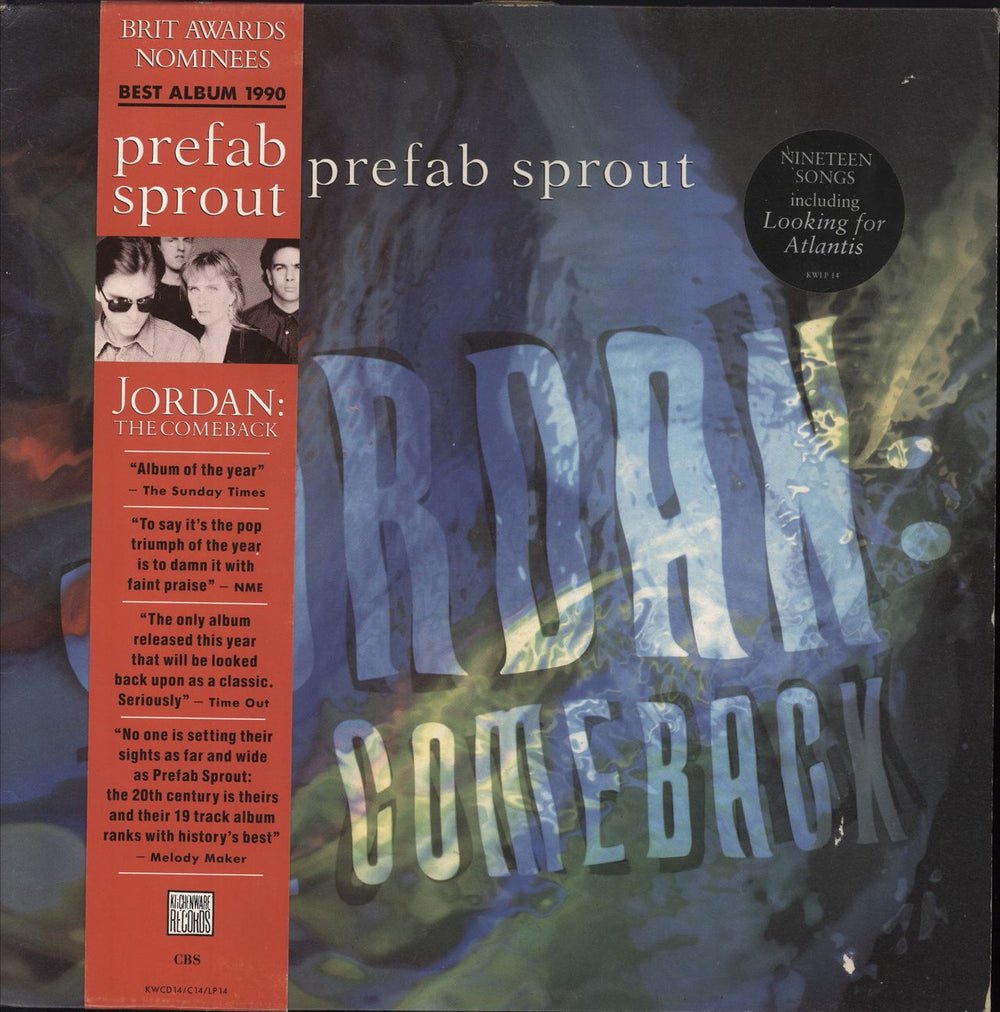 Prefab Sprout Jordan: The Comeback - Stickered + Obi - EX UK vinyl LP album (LP record) KWLP14