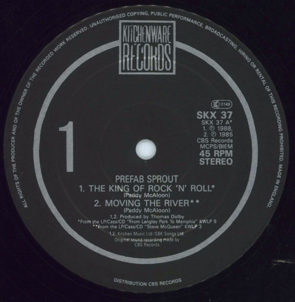 Prefab Sprout The King Of Rock N' Roll UK 12" vinyl single (12 inch record / Maxi-single) PRE12TH108713