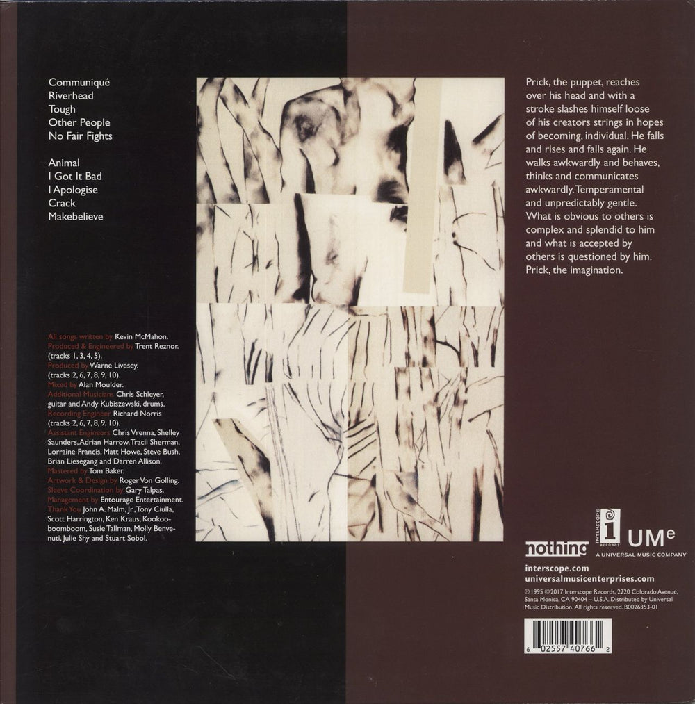 Prick Prick - Red & Black Marbled Vinyl US vinyl LP album (LP record) 602557407662