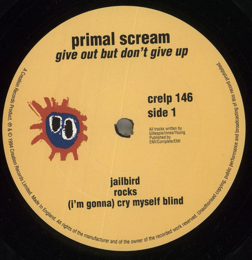 Primal Scream Give Out But Don't Give Up UK 2-LP vinyl record set (Double LP Album) PML2LGI387061