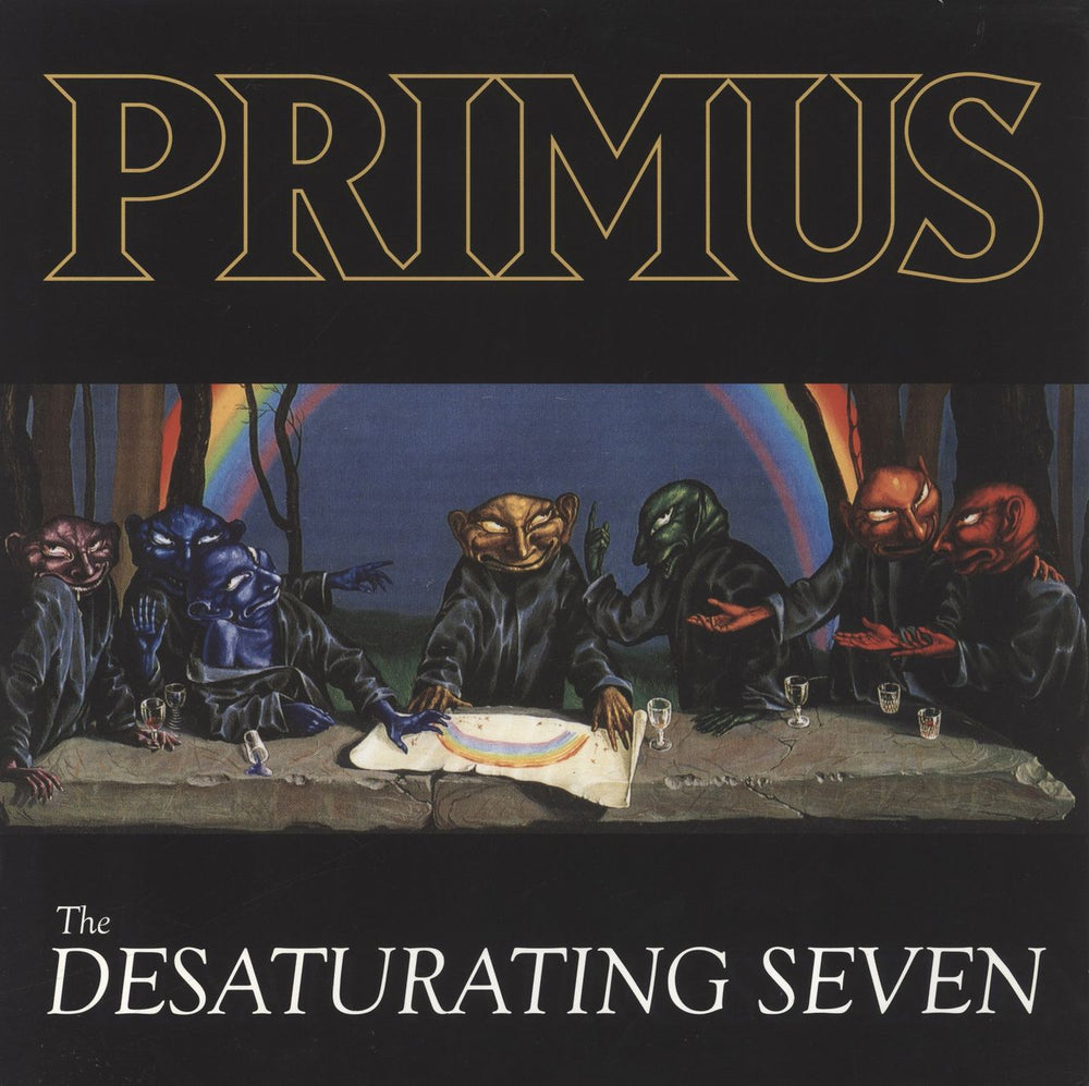 Primus The Desaturating Seven - Rainbow Splattered Clear Vinyl US vinyl LP album (LP record) ATO0404