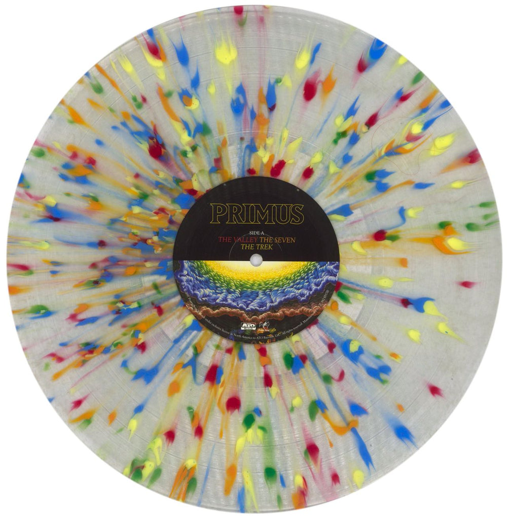 Primus The Desaturating Seven - Rainbow Splattered Clear Vinyl US vinyl LP album (LP record) PI5LPTH846186