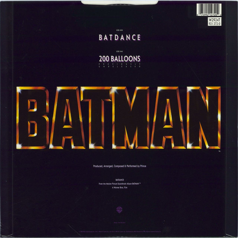 Prince Batdance - UK UK 12" vinyl single (12 inch record / Maxi-single) 075992127202