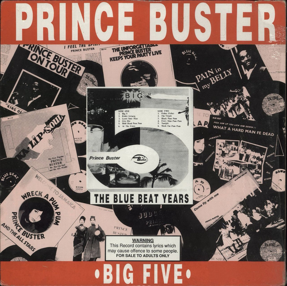 Prince Buster Big Five UK vinyl LP album (LP record) SKABBLP3
