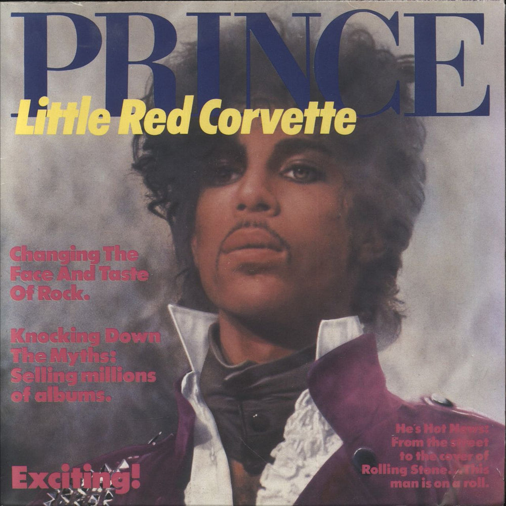 Prince Little Red Corvette - Poster Sleeve - VG+ UK 7" vinyl single (7 inch record / 45) W9436