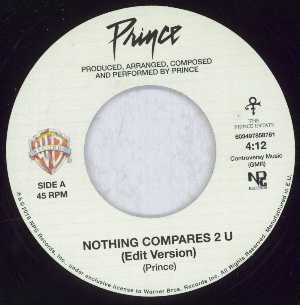 Prince Nothing Compares 2 U UK 7" vinyl single (7 inch record / 45) PRI07NO832739