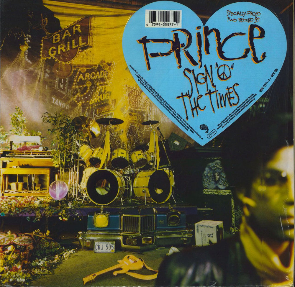 Prince Sign 'O' The Times - Stickered - Shrink UK 2-LP vinyl record set (Double LP Album) WX88