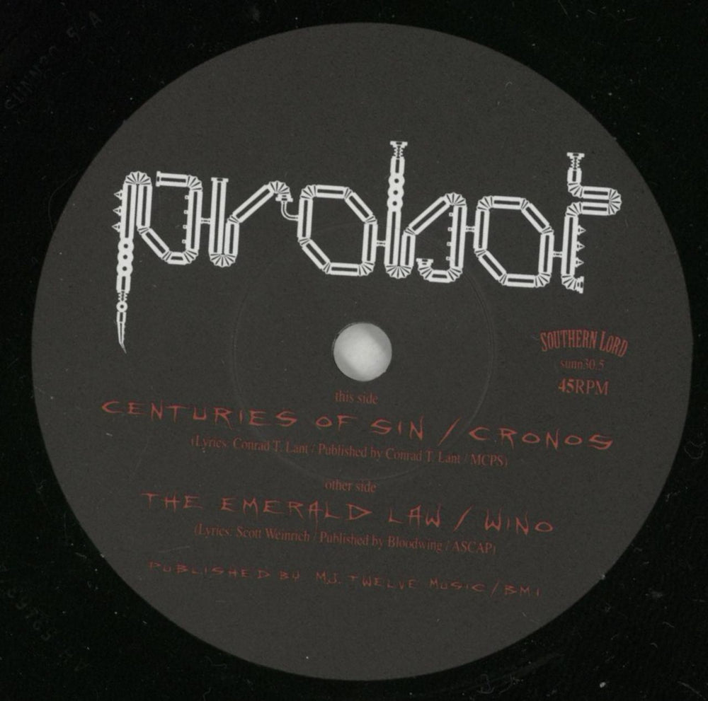 Probot Centuries Of Sin UK 7" vinyl single (7 inch record / 45) PBT07CE719134