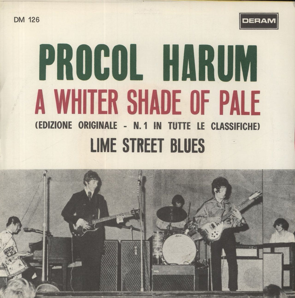 Procol Harum A Whiter Shade Of Pale Italian 7" vinyl single (7 inch record / 45)