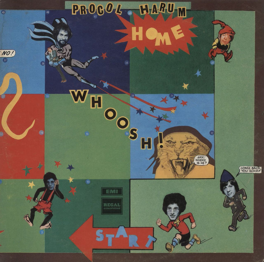 Procol Harum Home - 1st + Insert - VG UK vinyl LP album (LP record) SLRZ1014