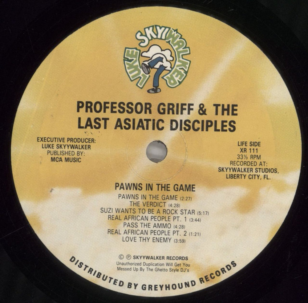 Professor Griff Pawns In The Game US vinyl LP album (LP record) P2OLPPA857589