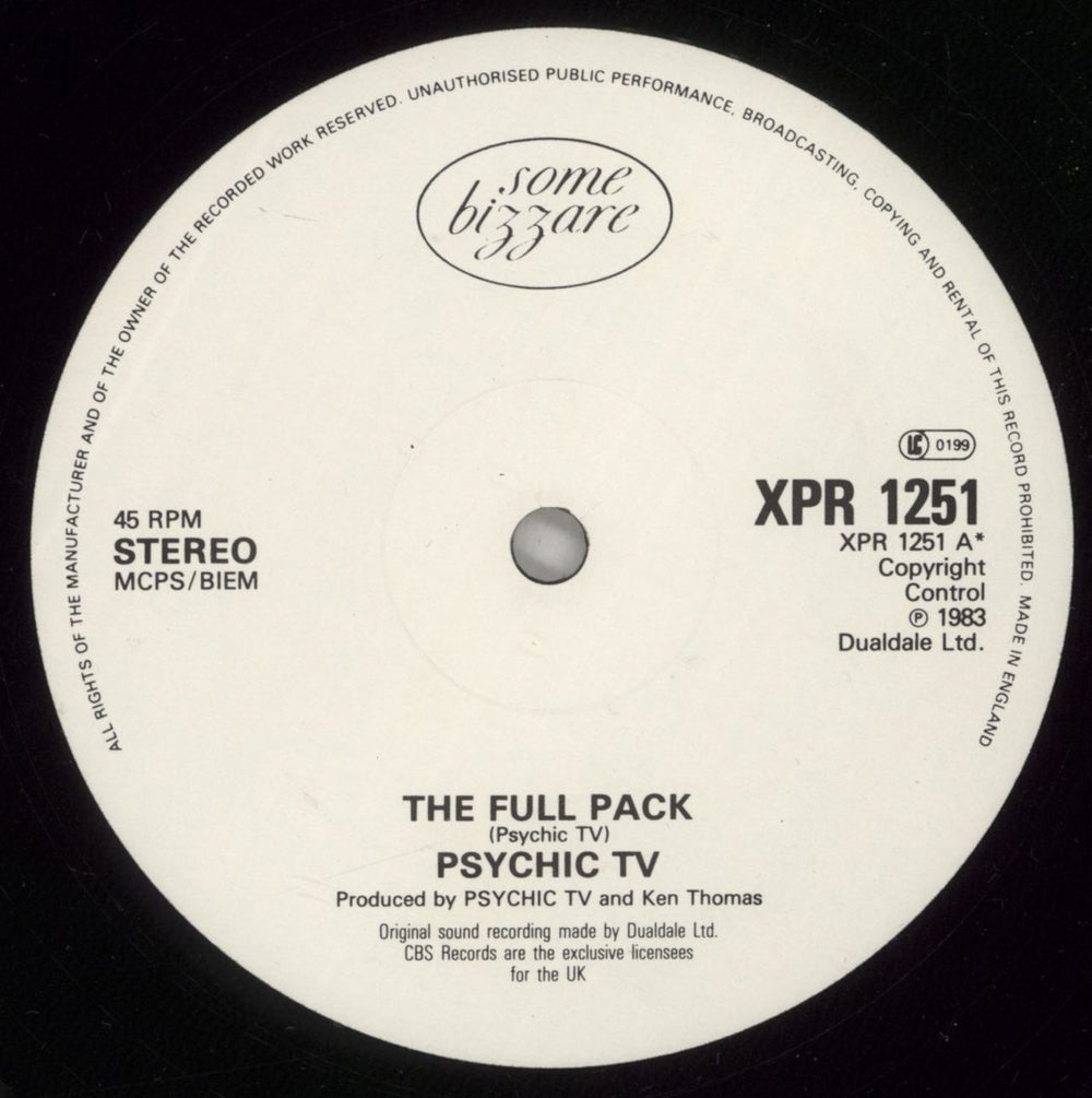 Psychic TV Dreams Less Sweet + Bonus Limited Edition 12" UK 2-LP vinyl record set (Double LP Album)