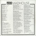 Psycho Surgeons Madhouse - Insert+Sticker UK vinyl LP album (LP record)