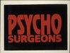 Psycho Surgeons Madhouse - Insert+Sticker UK vinyl LP album (LP record) Deleted