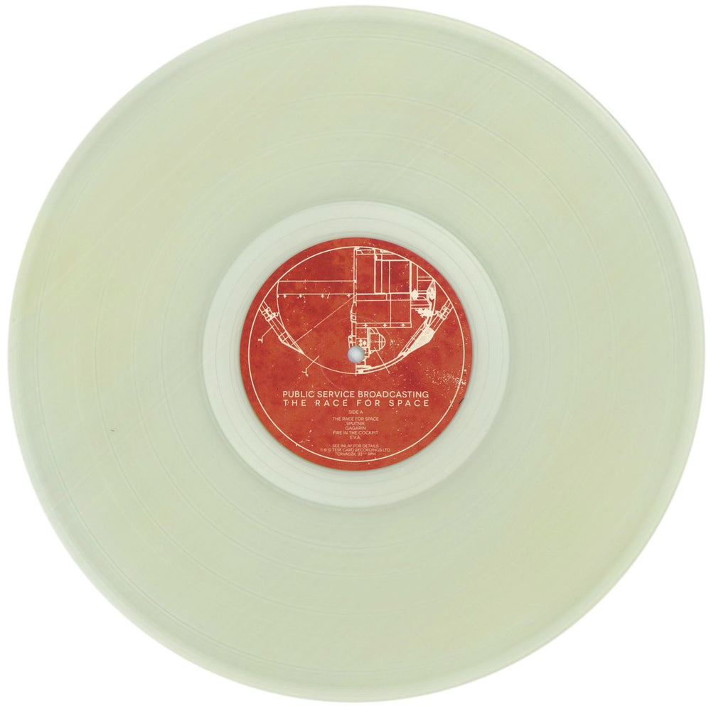 Public Service Broadcasting The Race For Space - Clear Vinyl UK vinyl LP album (LP record) P9BLPTH870058