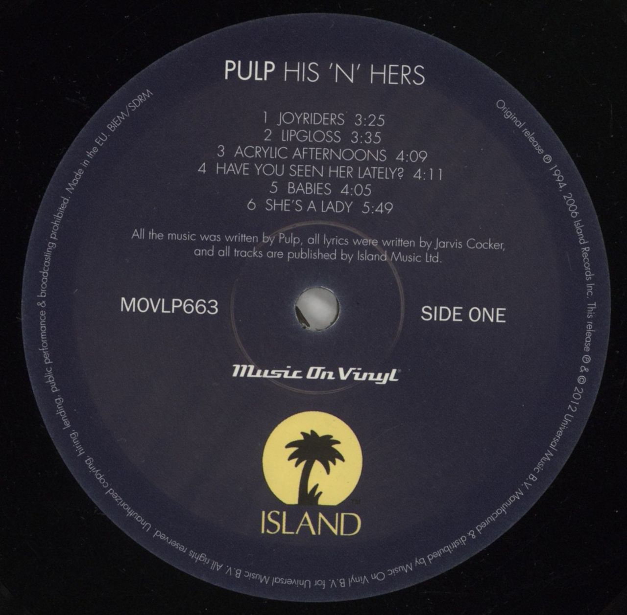 Pulp His 'N' Hers - 180gm - EX UK Vinyl LP — RareVinyl.com