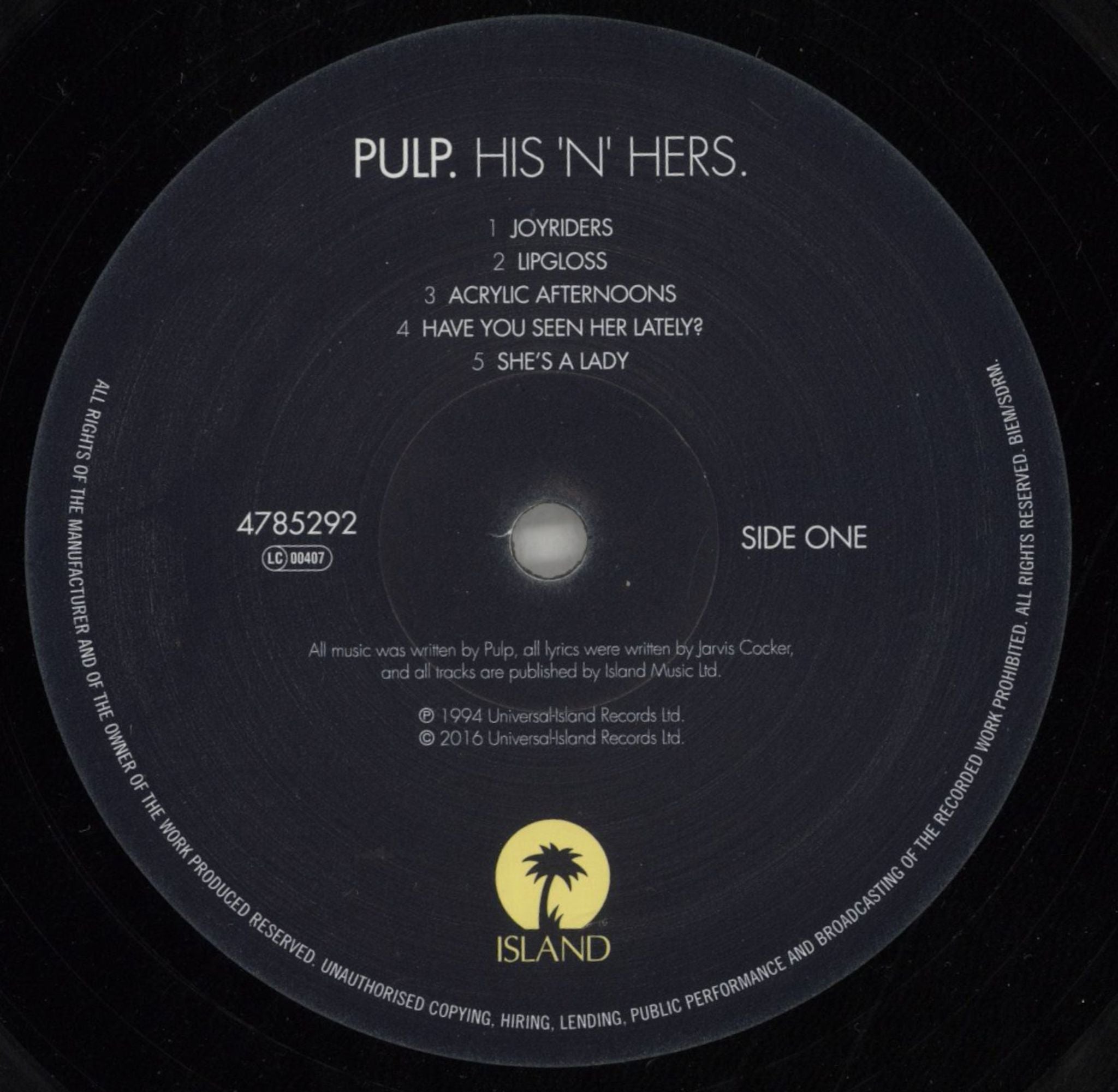 Pulp His 'N' Hers UK vinyl LP album (LP record) PULLPHI831787