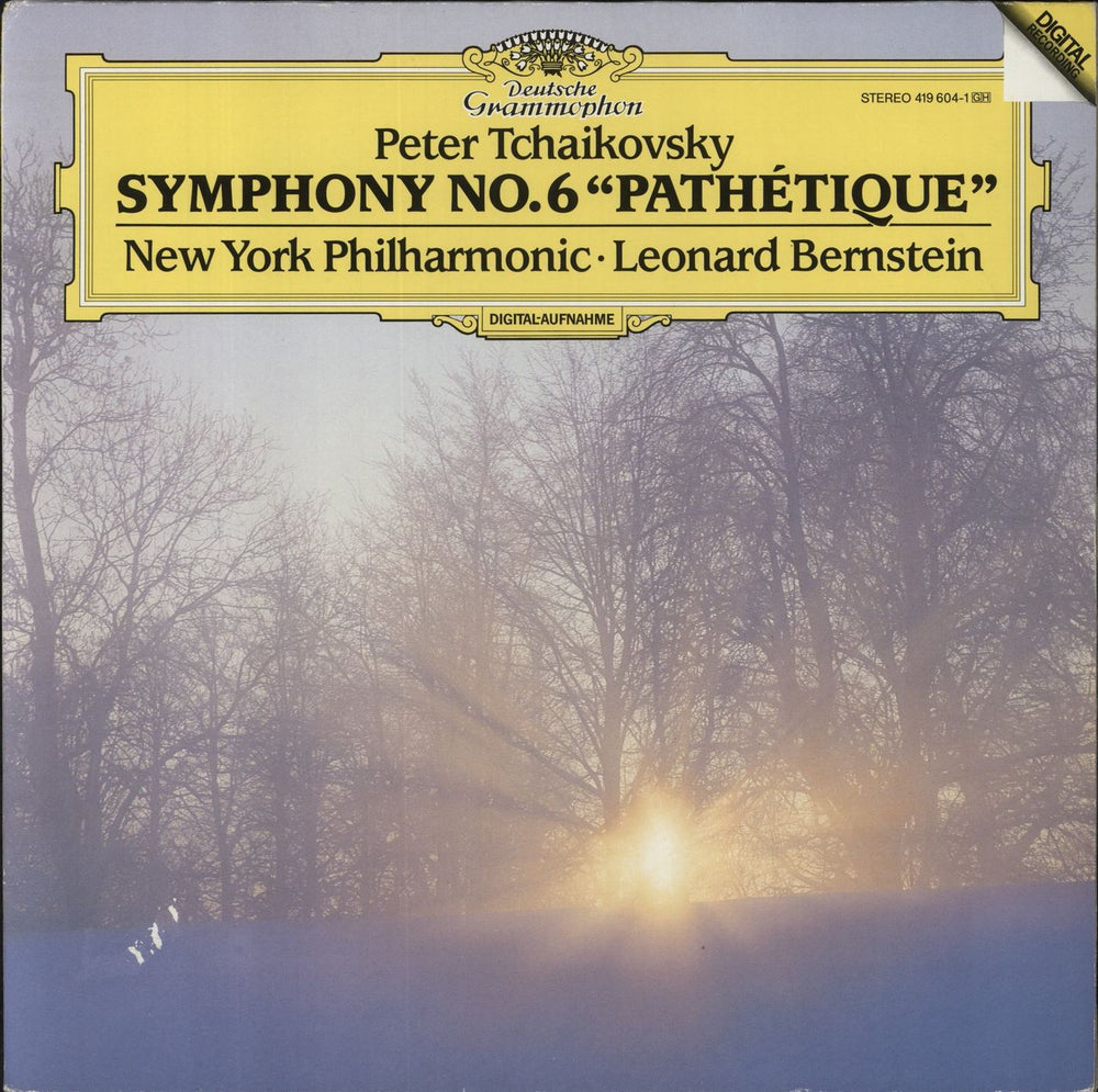 Pyotr Ilyich Tchaikovsky Pathetique Symphony German vinyl LP album (LP record) 419604-1