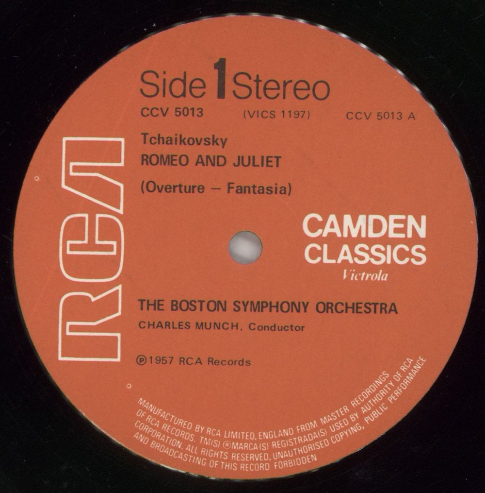 Pyotr Ilyich Tchaikovsky Romeo And Juliet / Francesca Da Rimini UK vinyl LP album (LP record) T3NLPRO764700