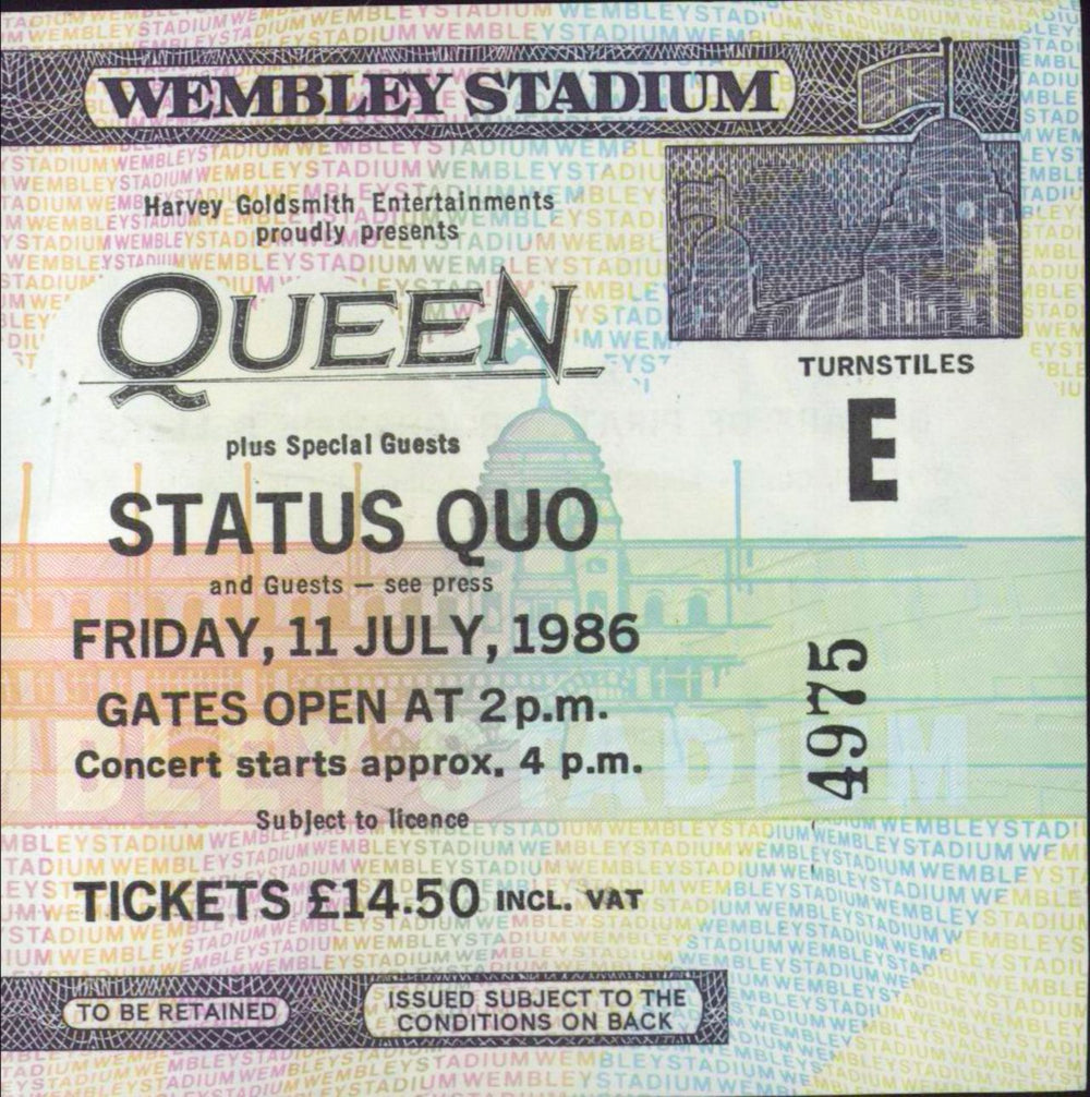 Queen A Kind Of Magic + ticket stub & Harp insert UK tour programme QUETRAK720544