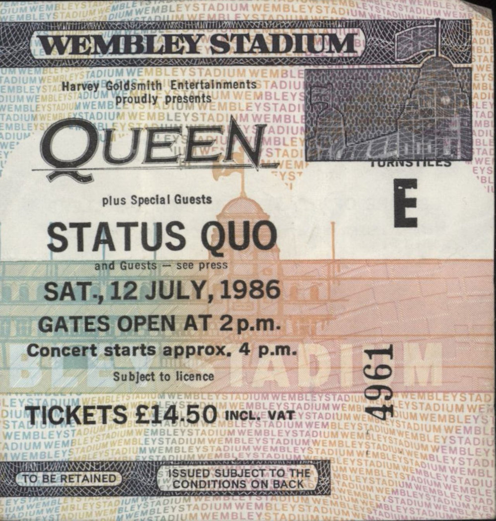 Queen A Kind Of Magic + ticket stub & Harp insert UK tour programme QUETRAK720544