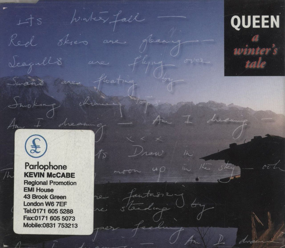 Queen A Winter's Tale UK Promo CD single (CD5 / 5") CDQUEENDJ22