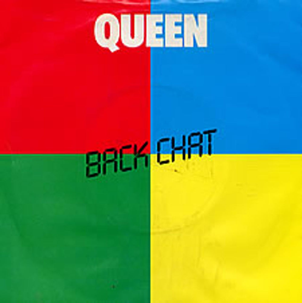 Queen Backchat + P/S UK 7" vinyl single (7 inch record / 45) EMI5325