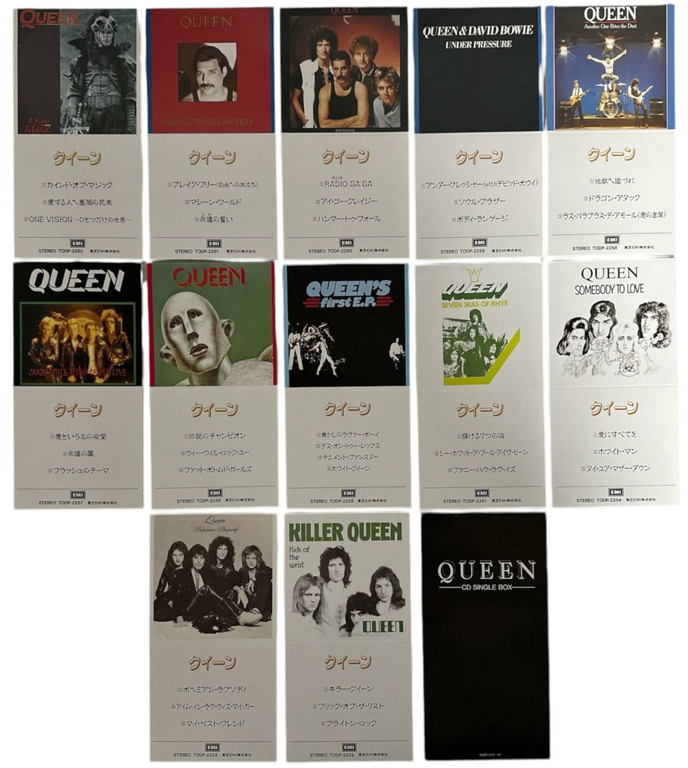 Queen CD Single Box Japanese CD Single Box Set QUECXCD02040