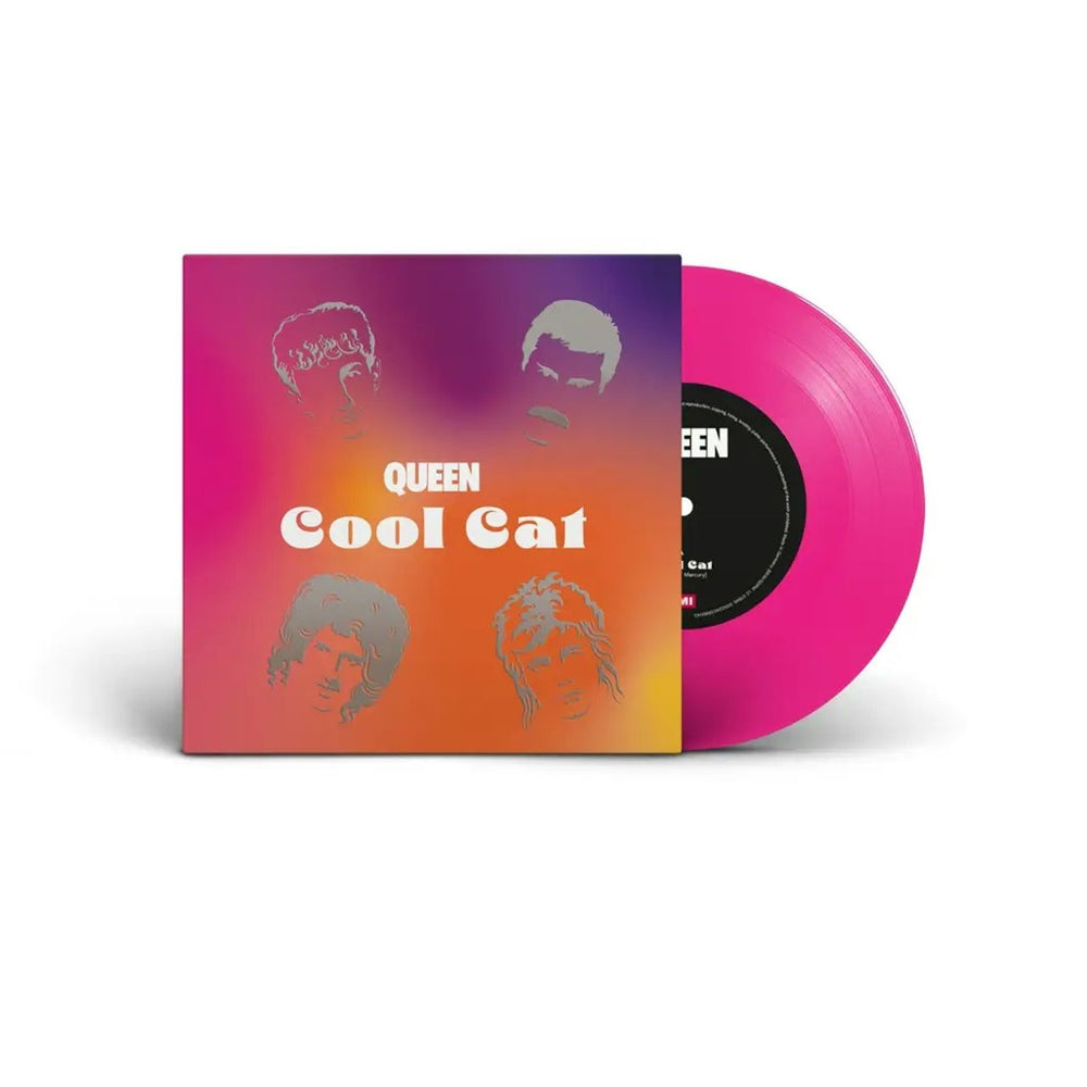 Queen Cool Cat - Pink Vinyl + Foil-stamped Cover Art - RSD 2024 - Sealed UK 7" vinyl single (7 inch record / 45) 00602455980045