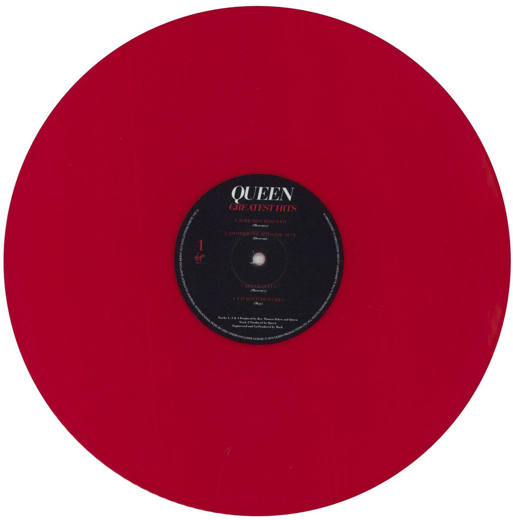 Queen Greatest Hits - Red Vinyl UK 2-LP vinyl record set (Double LP Album) QUE2LGR838103