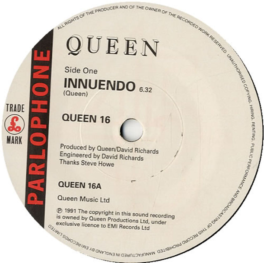 Queen Innuendo - Solid UK 7" vinyl single (7 inch record / 45) QUE07IN29681