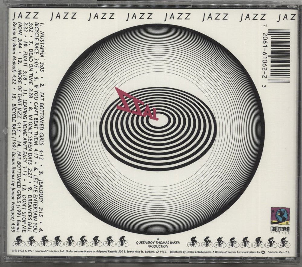 Queen Jazz US CD album (CDLP) 720616106223