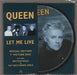 Queen Let Me Live UK 7" vinyl picture disc (7 inch picture disc single) QUEENPD24
