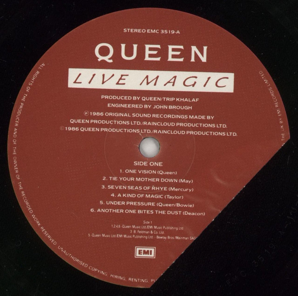 Queen Live Magic - EX UK vinyl LP album (LP record) QUELPLI579372