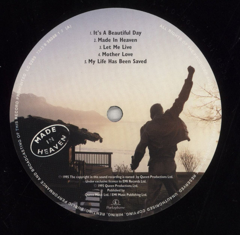 Queen Made In Heaven - Black Vinyl + Misprint inner - VG UK Vinyl