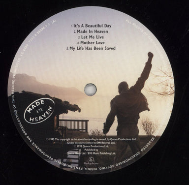 Queen Made In Heaven - Black Vinyl + Misprint inner - VG UK Vinyl